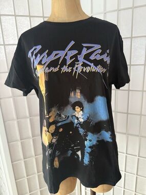 Prince Purple Rain Graphic T Shirt Official Licensed Cropp Size M Black